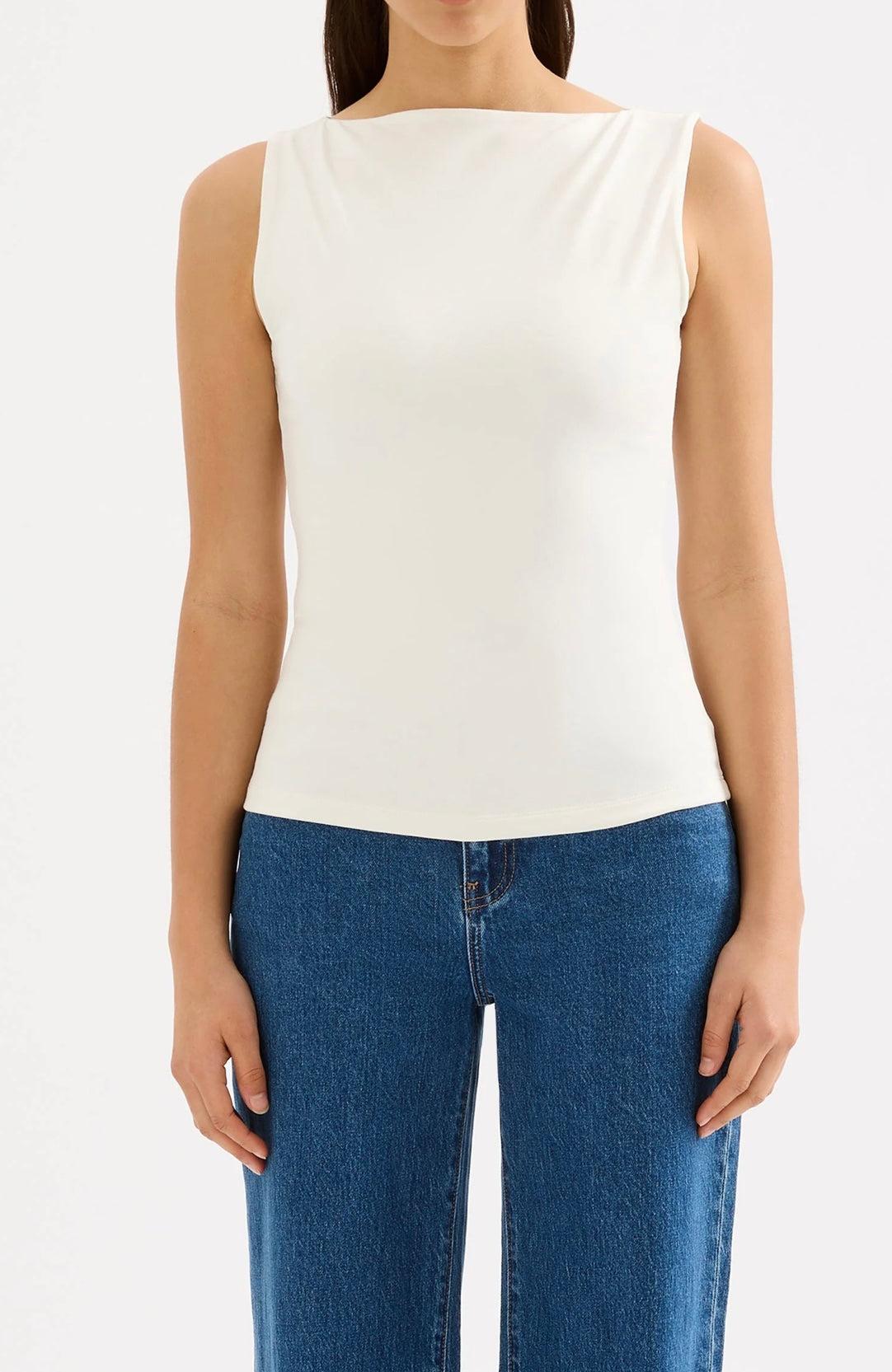 Nude Lucy | Lois Tank | White Product Image