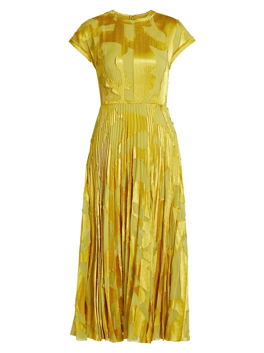 Womens Abstract Fil Coupe Fit-&-Flare Midi-Dress Product Image