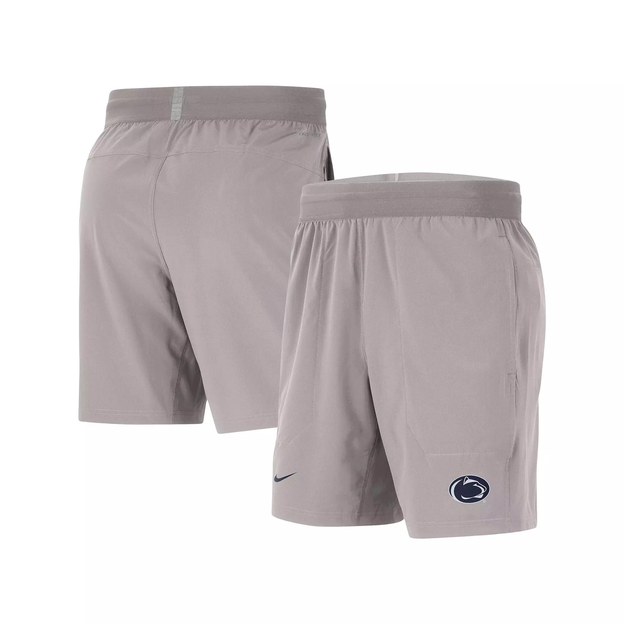 Mens Nike Gray Penn State Nittany Lions Player Performance Shorts Product Image