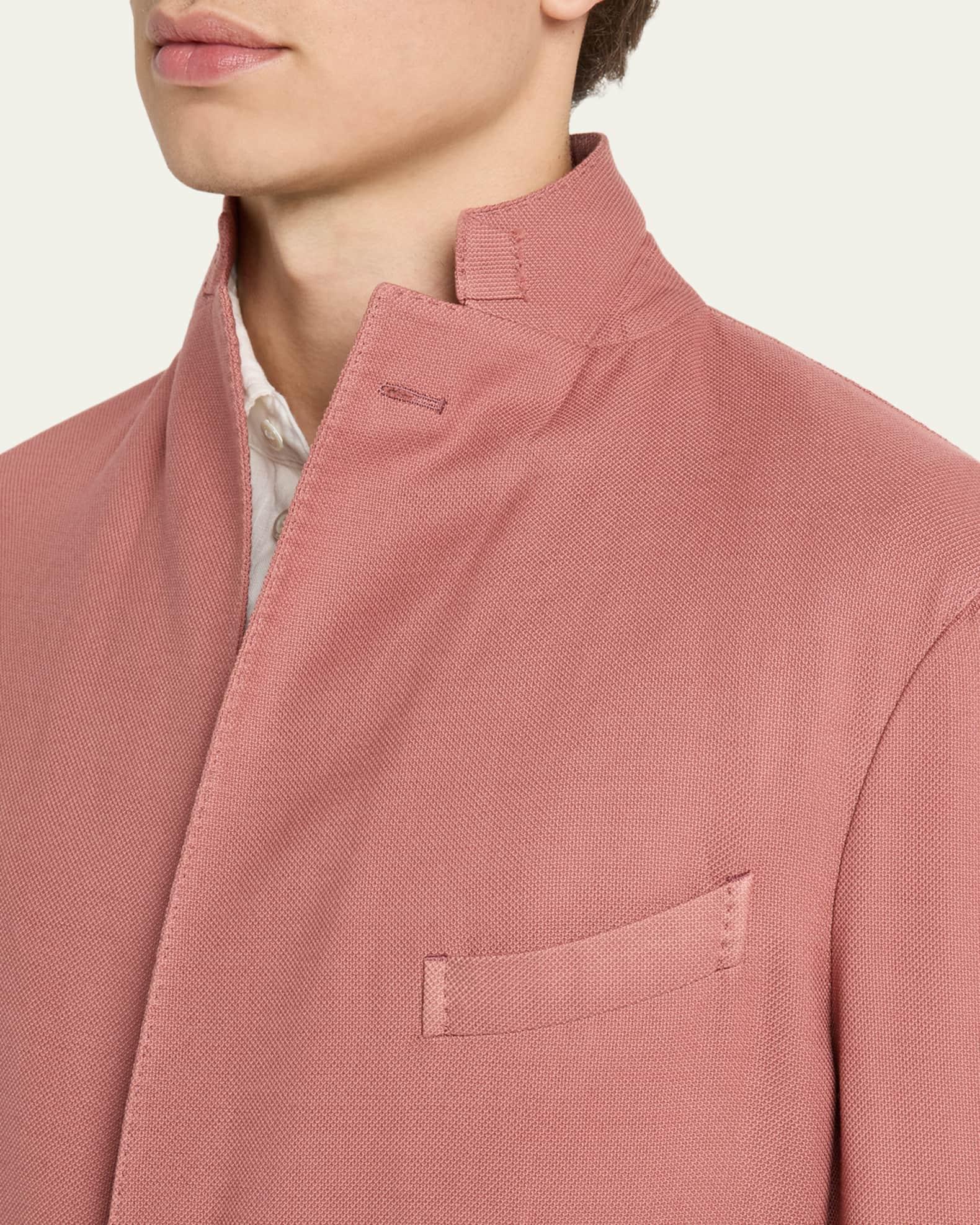 Men's Wool Hopsack Jersey Single-Breasted Sport Coat Product Image