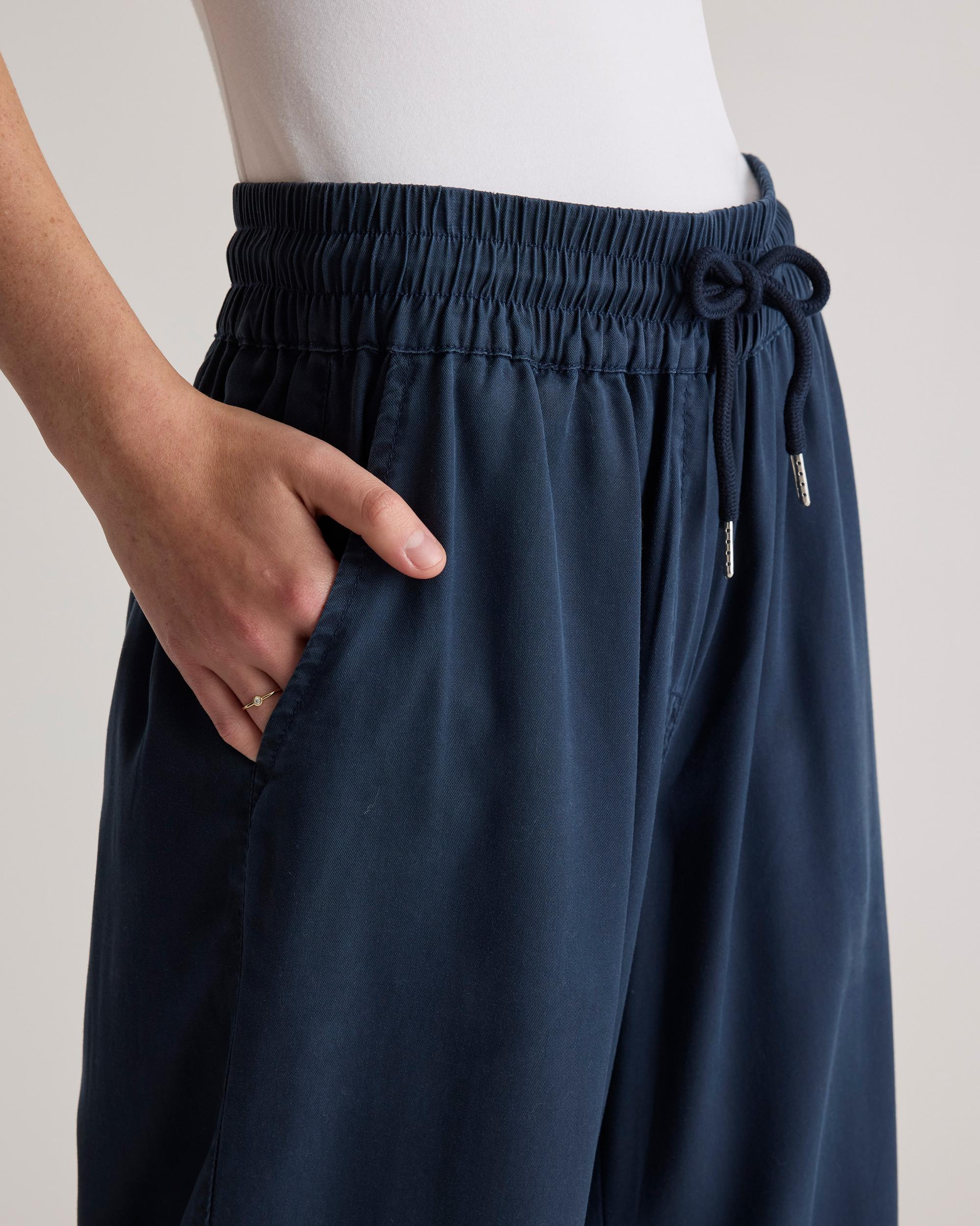Quince | Women's Vintage Wash Tencel Wide Leg Pants Size XL Product Image