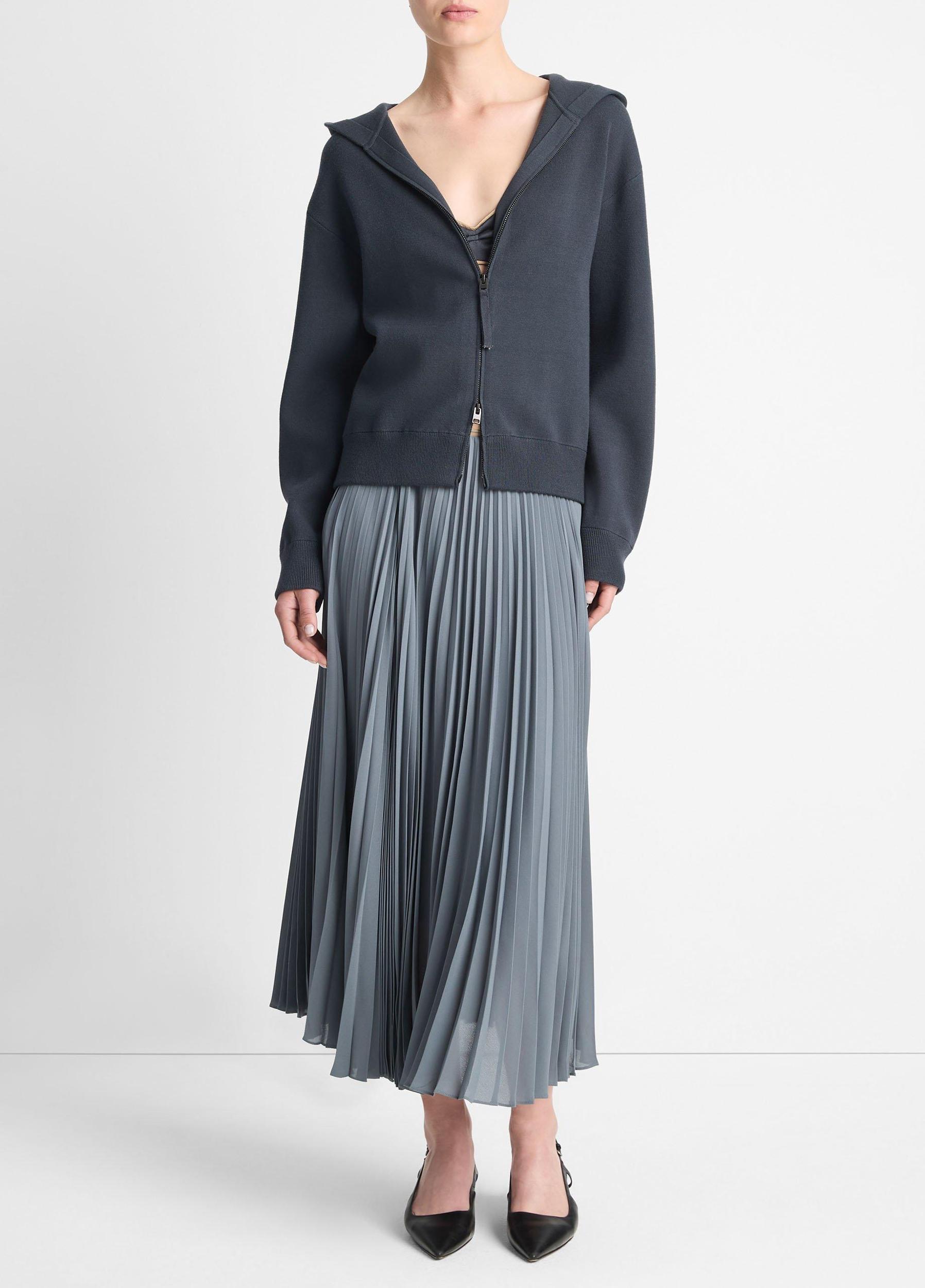 Two-Way Zip-Up Hoodie Product Image