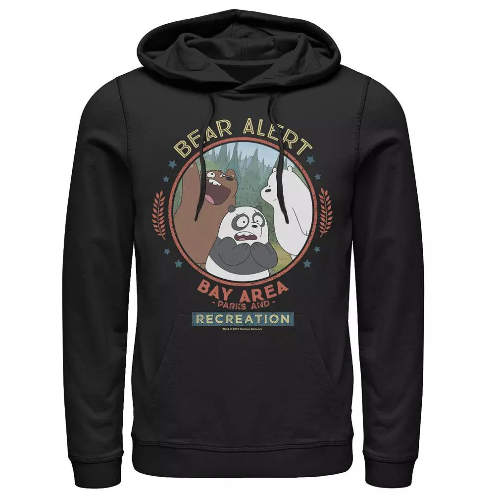 Men's Cartoon Network We Bare Bears Bay Area Bear Alert Circle Hoodie,  Product Image