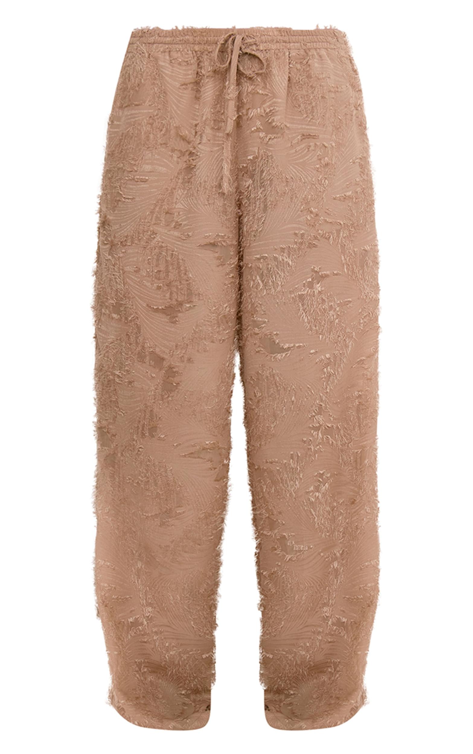 Stone Textured Floaty Wide Leg Pants Product Image