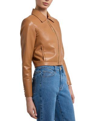 Lola Faux Leather Jacket Product Image