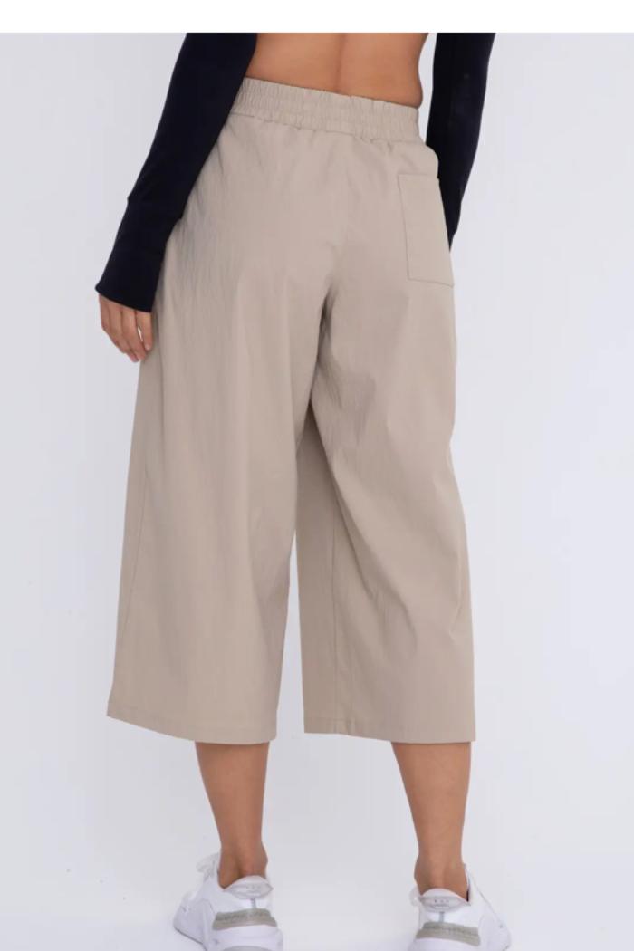 Cropped Wide Leg Pants Product Image