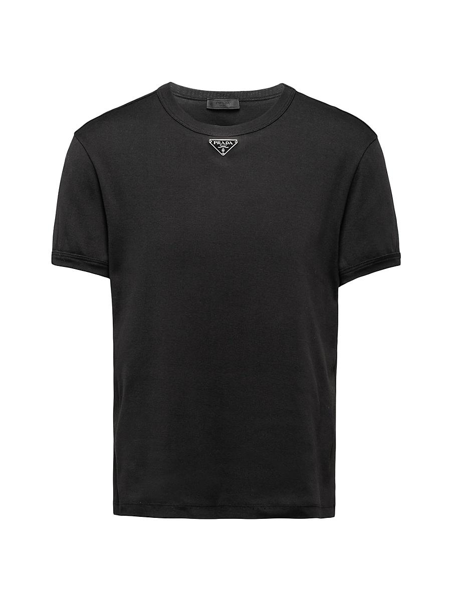 Mens T-Shirt with Enameled Triangle Logo Product Image