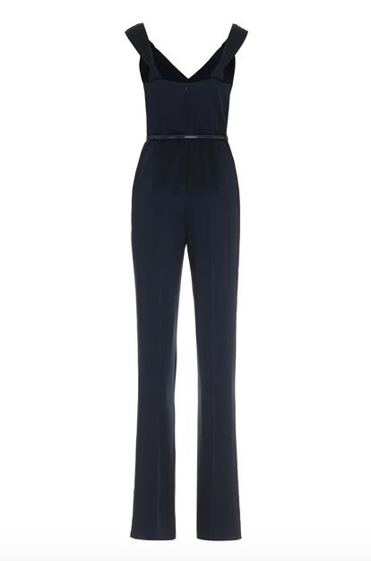 Max Mara Pino Satin Navy Jumpsuit Product Image