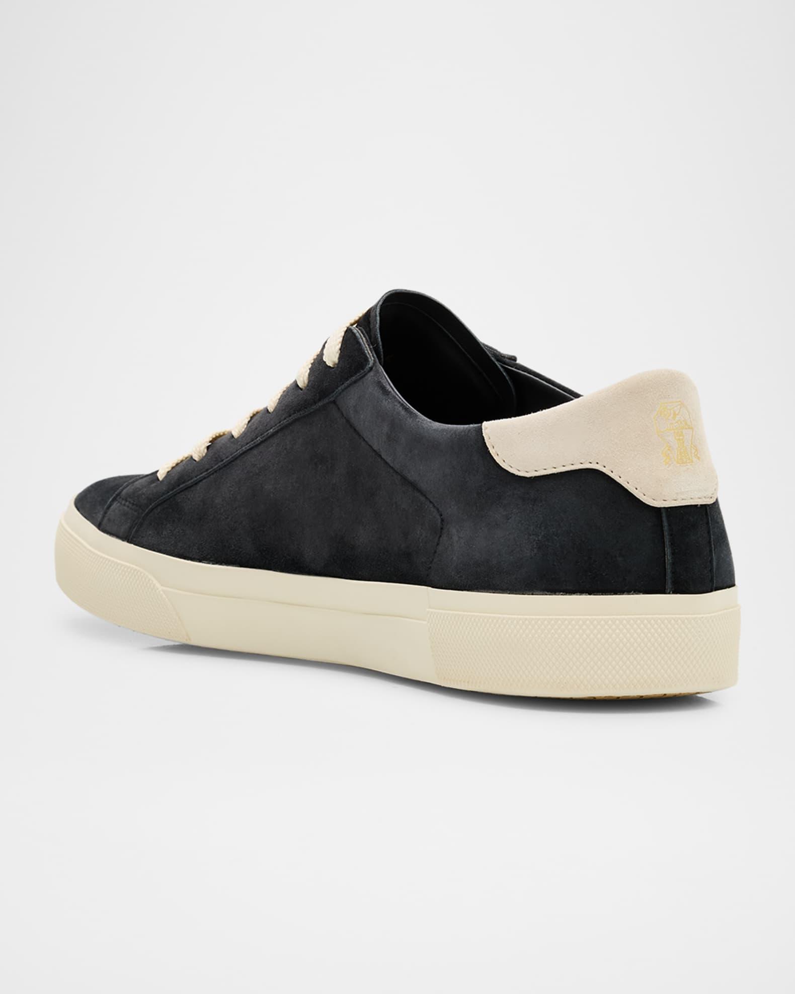 Men's Suede Low-Top Sneakers Product Image