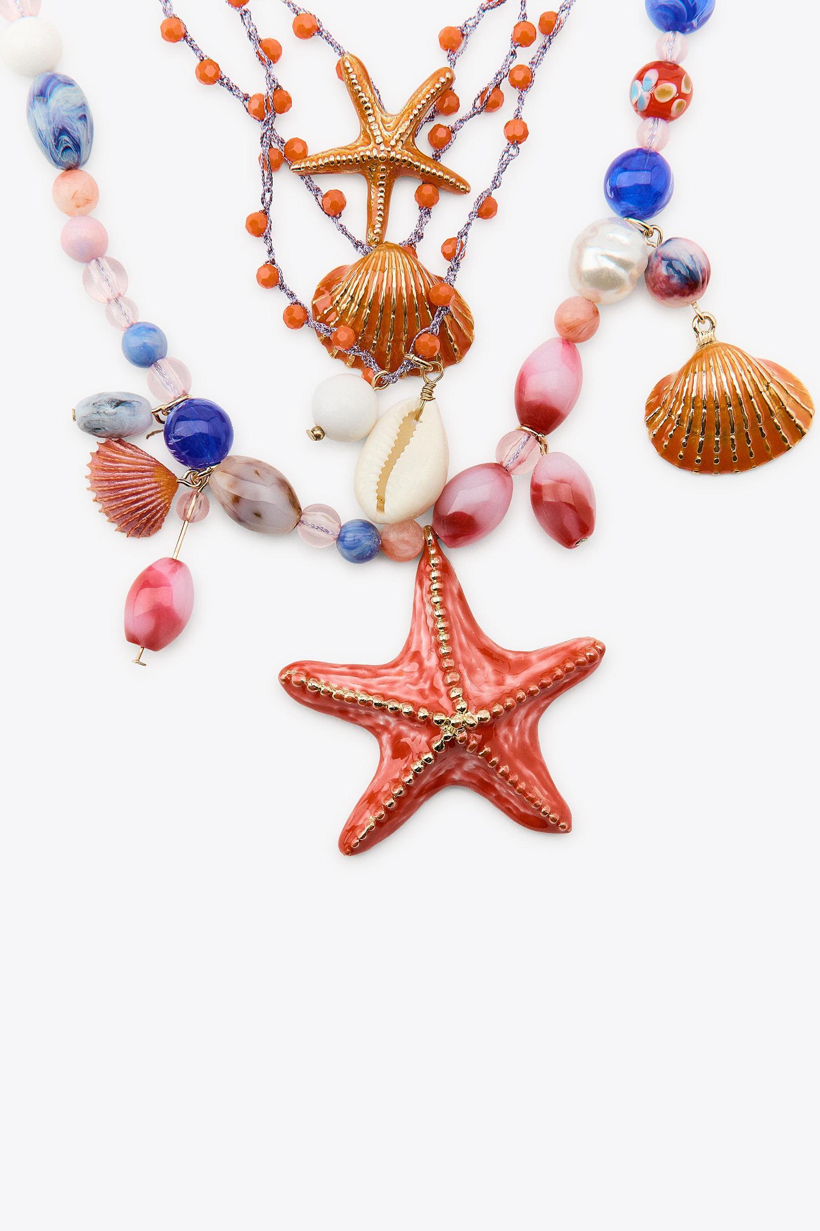 MARINE CHARM BEAD NECKLACE Product Image