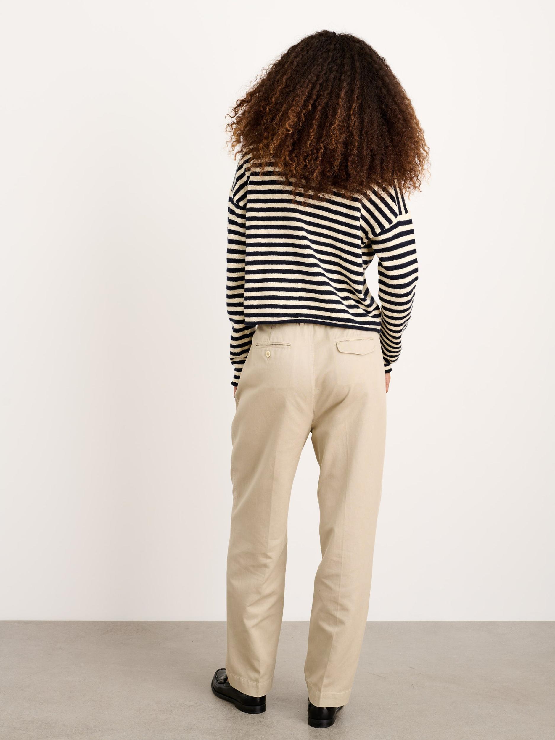 Taylor Striped Cardigan In Cotton Cashmere Product Image