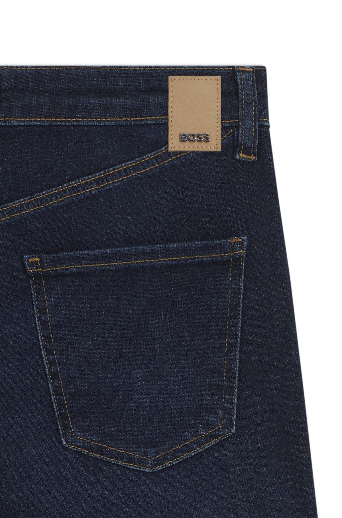 Slim-fit jeans in mid-blue stretch denim Product Image