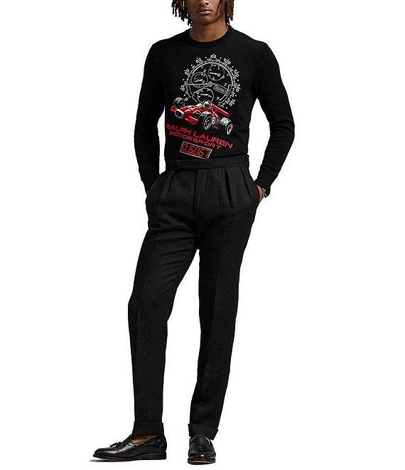 Polo Ralph Lauren Intarsia-Knit Race Car Cotton Sweater Product Image