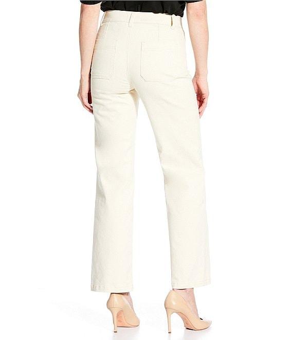 Gibson & Latimer Perfect Fit Twill High Rise Patch Pocket Straight Leg Jeans Product Image