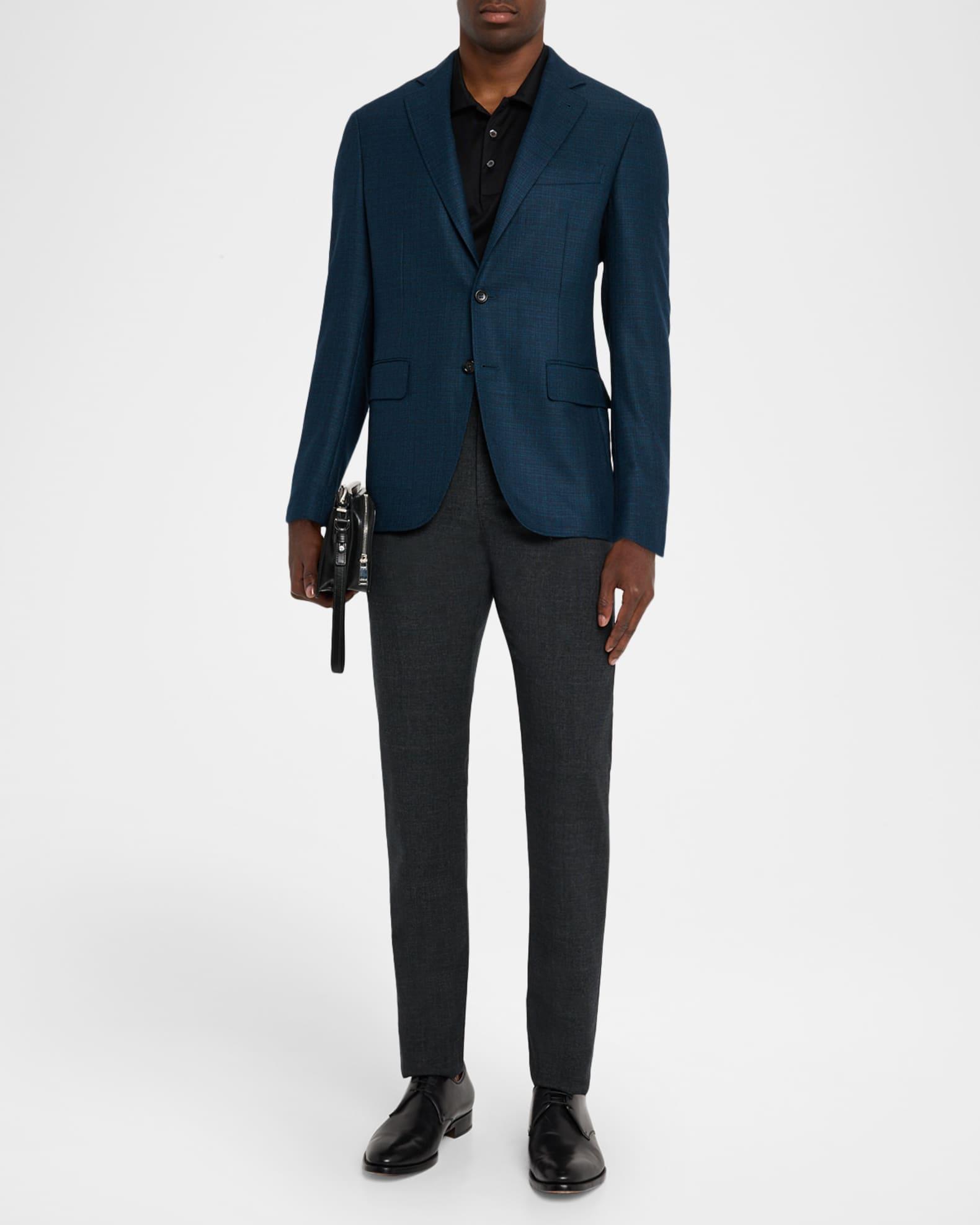 Men's Wool Textured Notch Lapel Sport Coat Product Image