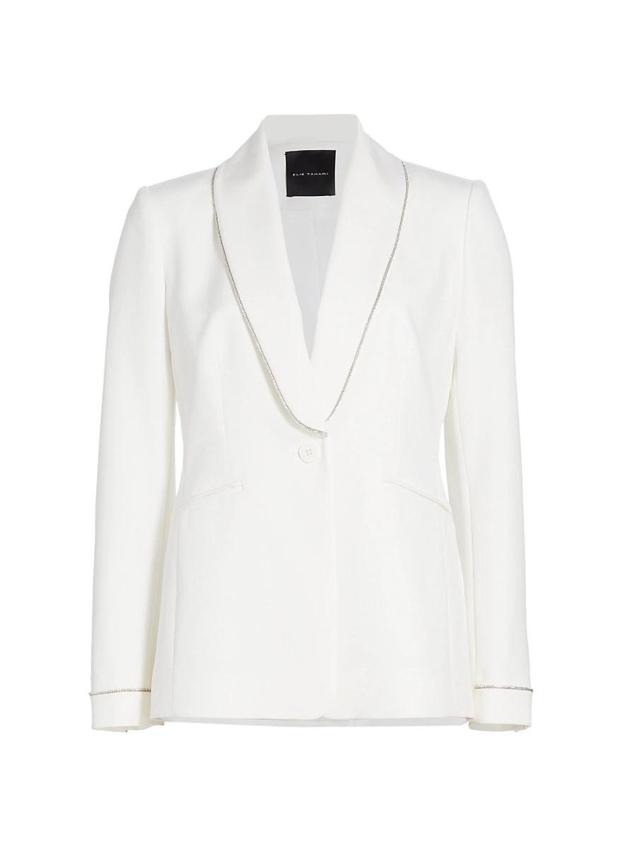 Womens Lexy Crystal-Trimmed Blazer Product Image