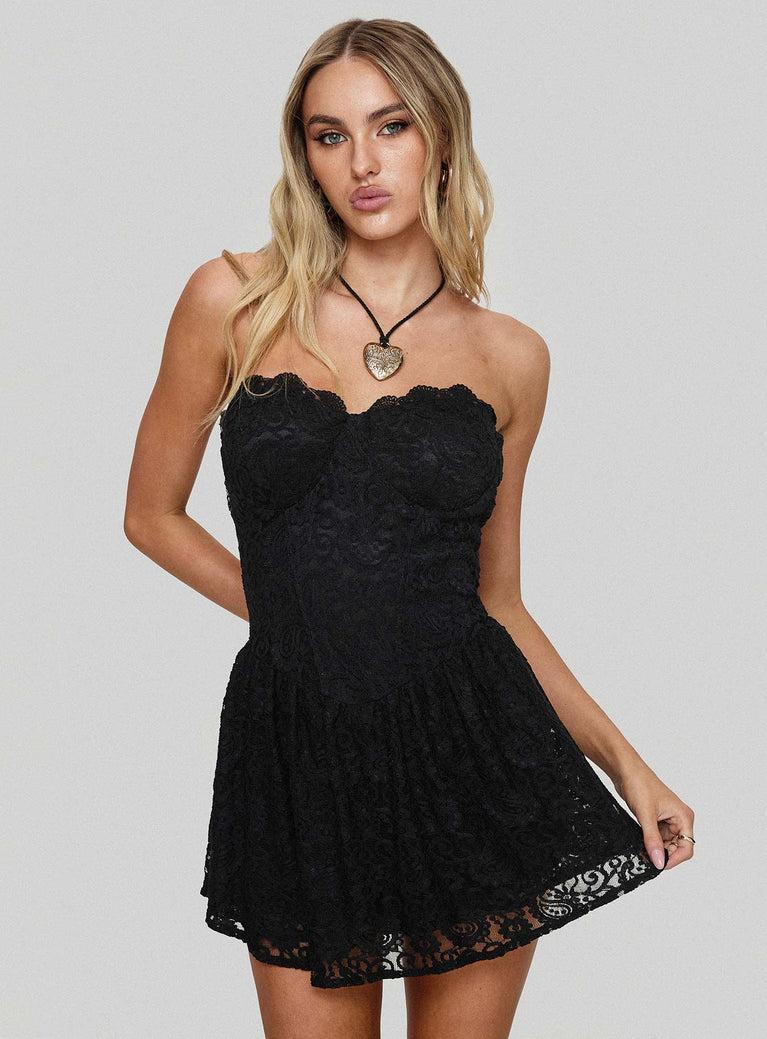 Tournus Skort Playsuit Black Product Image