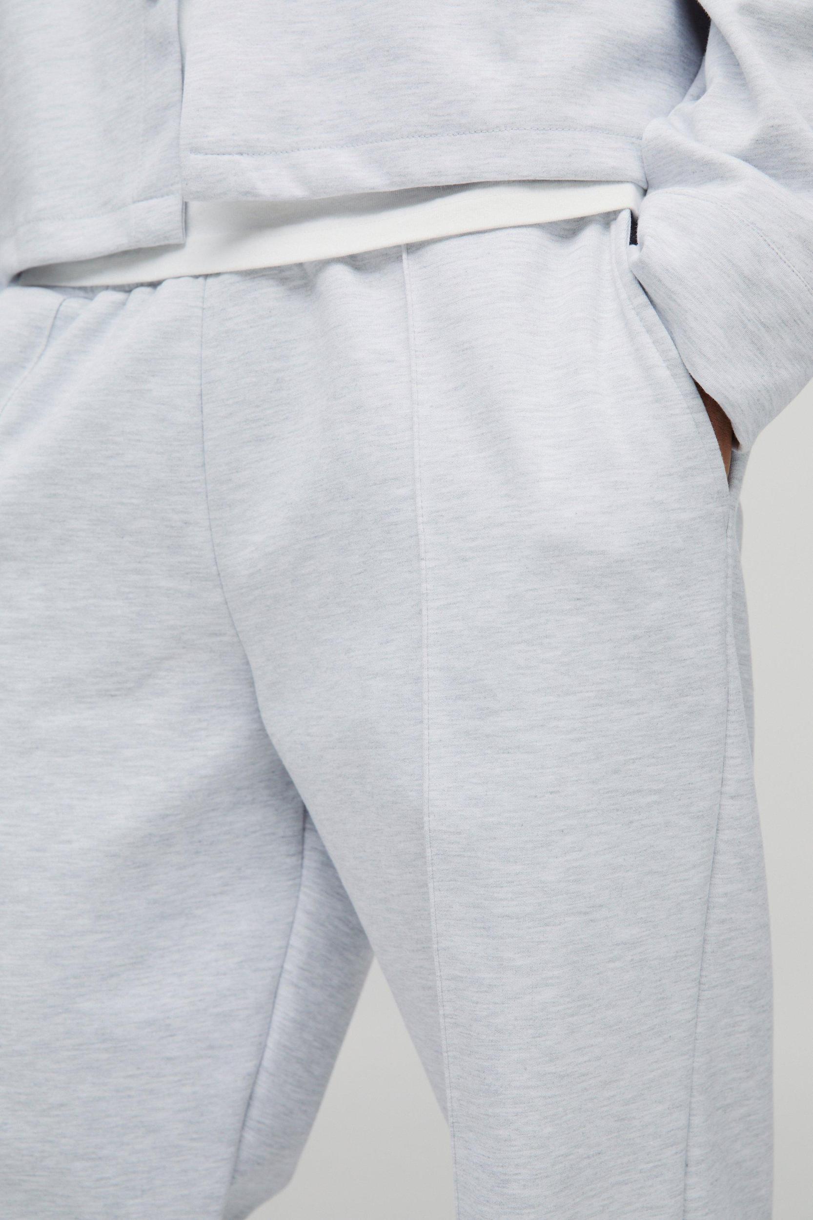 Straight Leg Scuba Pintuck Front Pants | boohooMAN USA Product Image