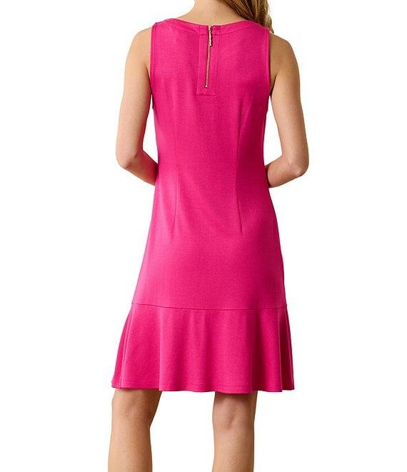 Tommy Bahama Darcy Solid Crew Neck Sleeveless Sheath Dress Product Image