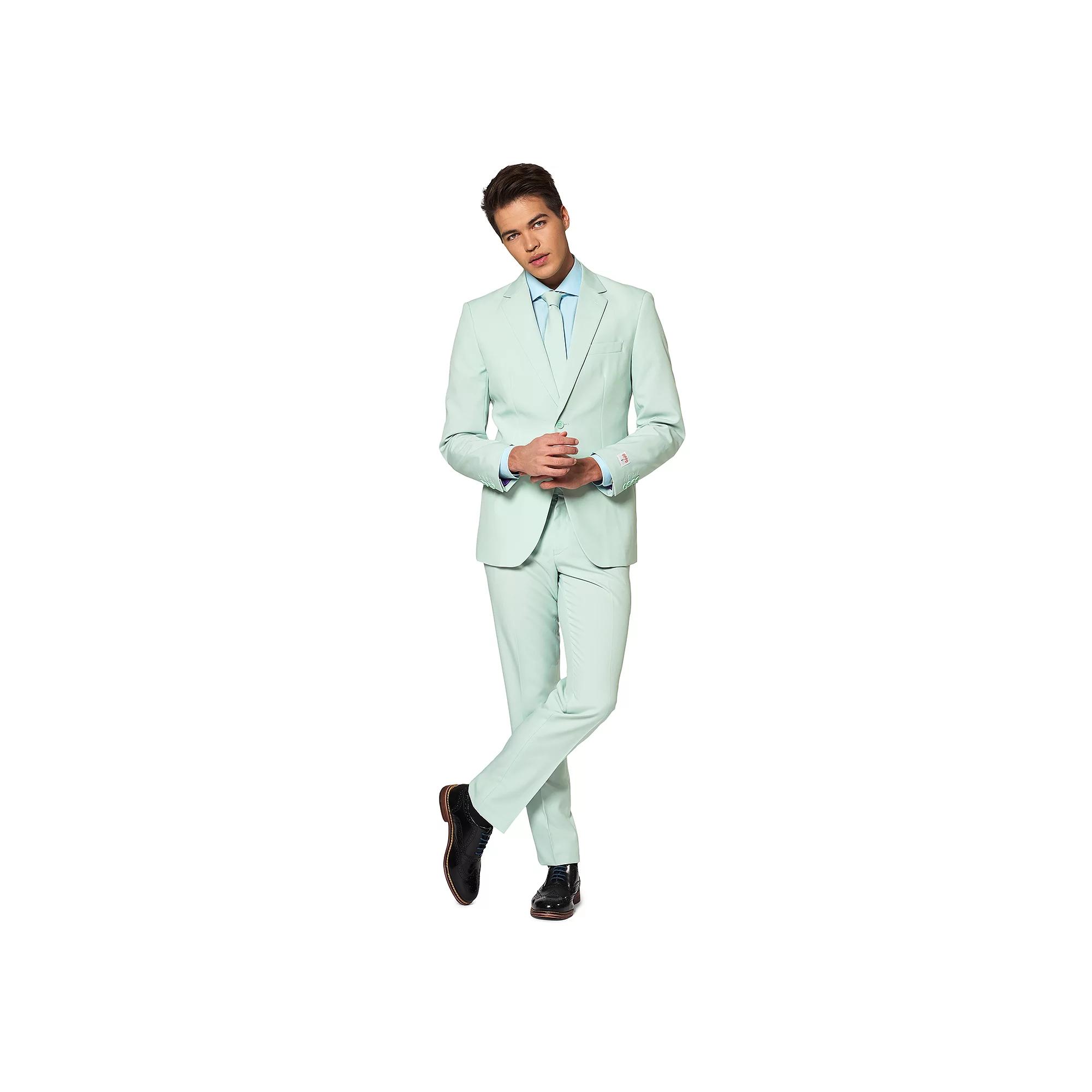 Men's OppoSuits Slim-Fit Solid Suit & Tie Set,  Product Image