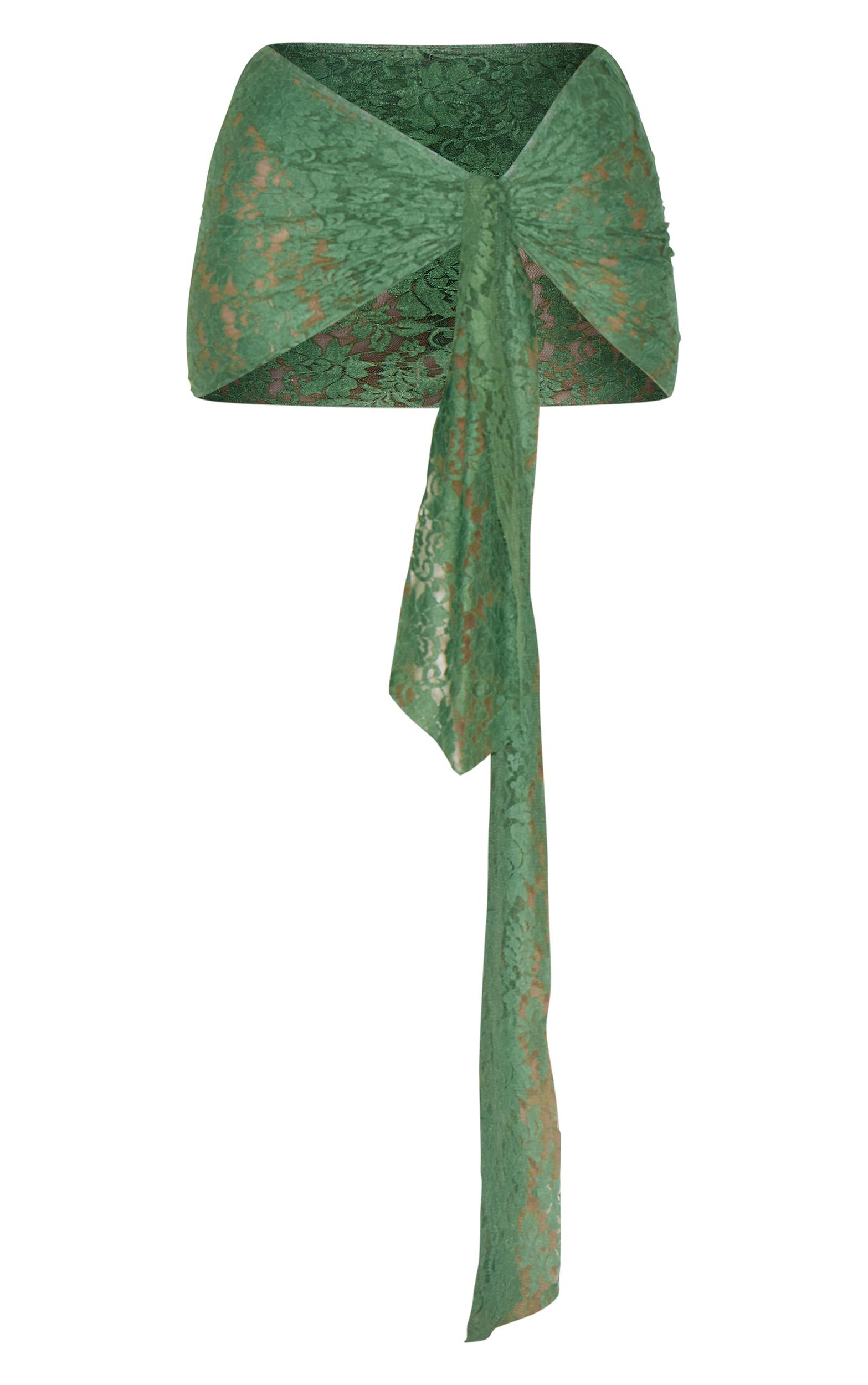 Khaki Lace Tie Side Sarong Product Image