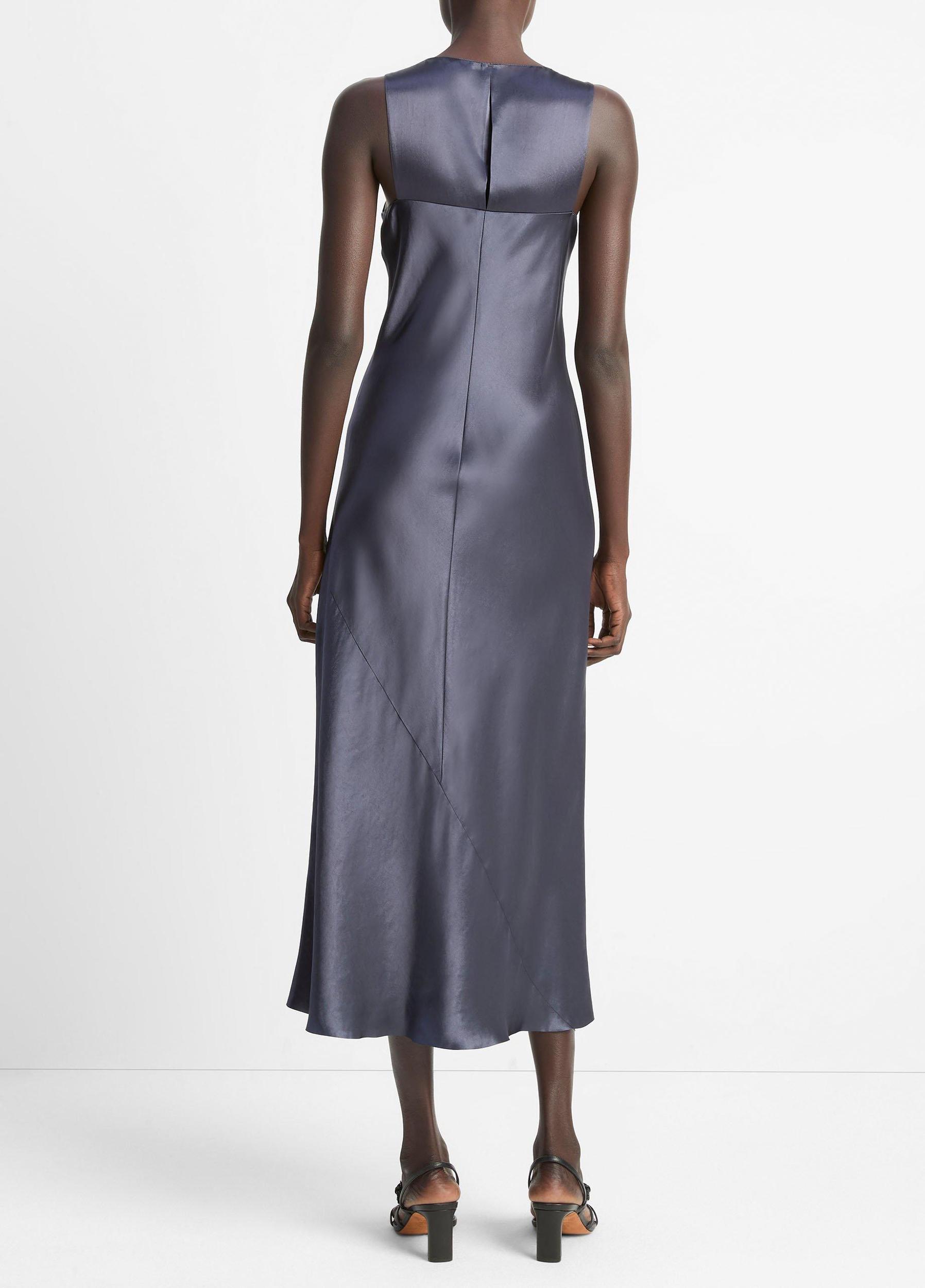 Satin Bias Tank Dress Product Image