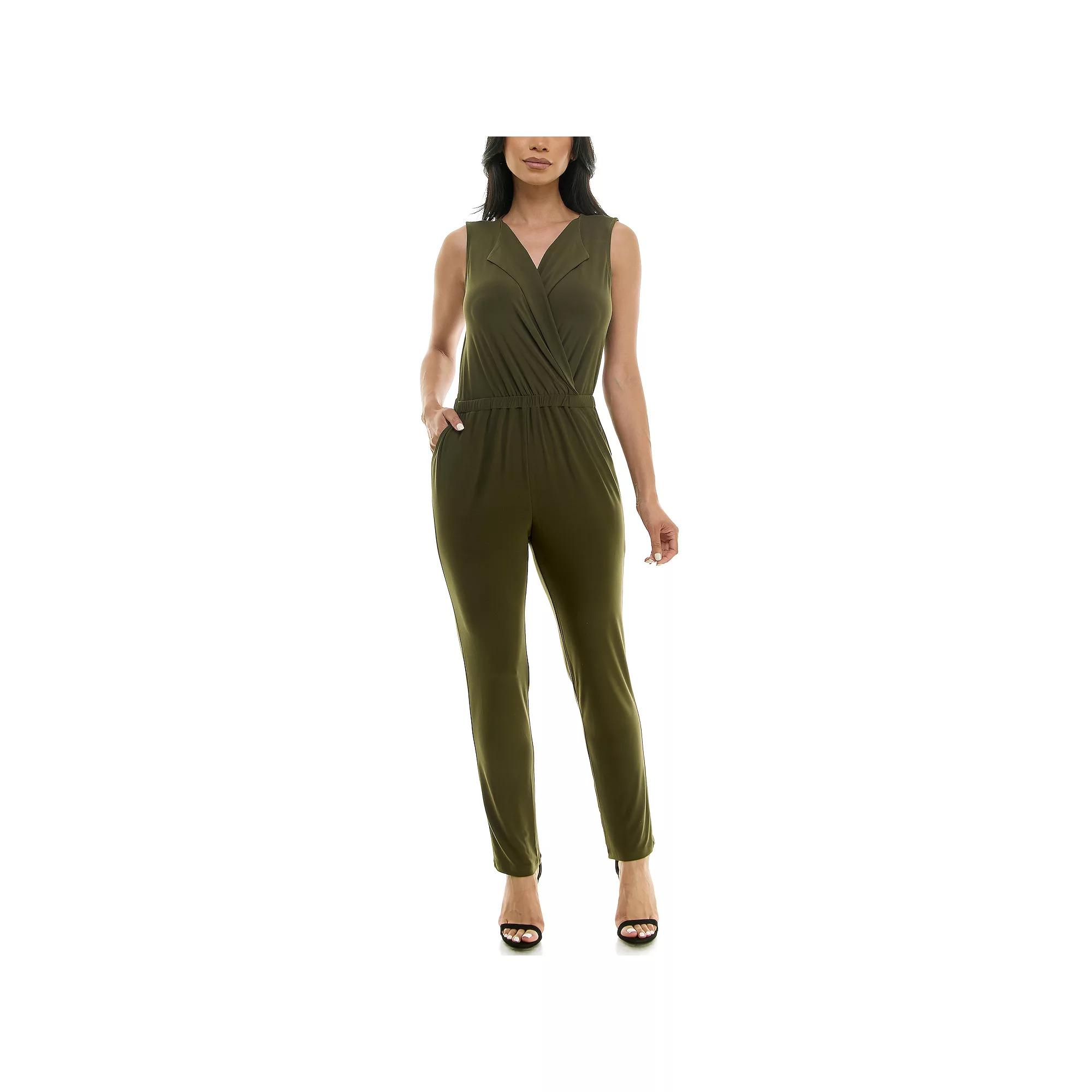 Women's Nina Leonard Collared Jumpsuit,  Product Image
