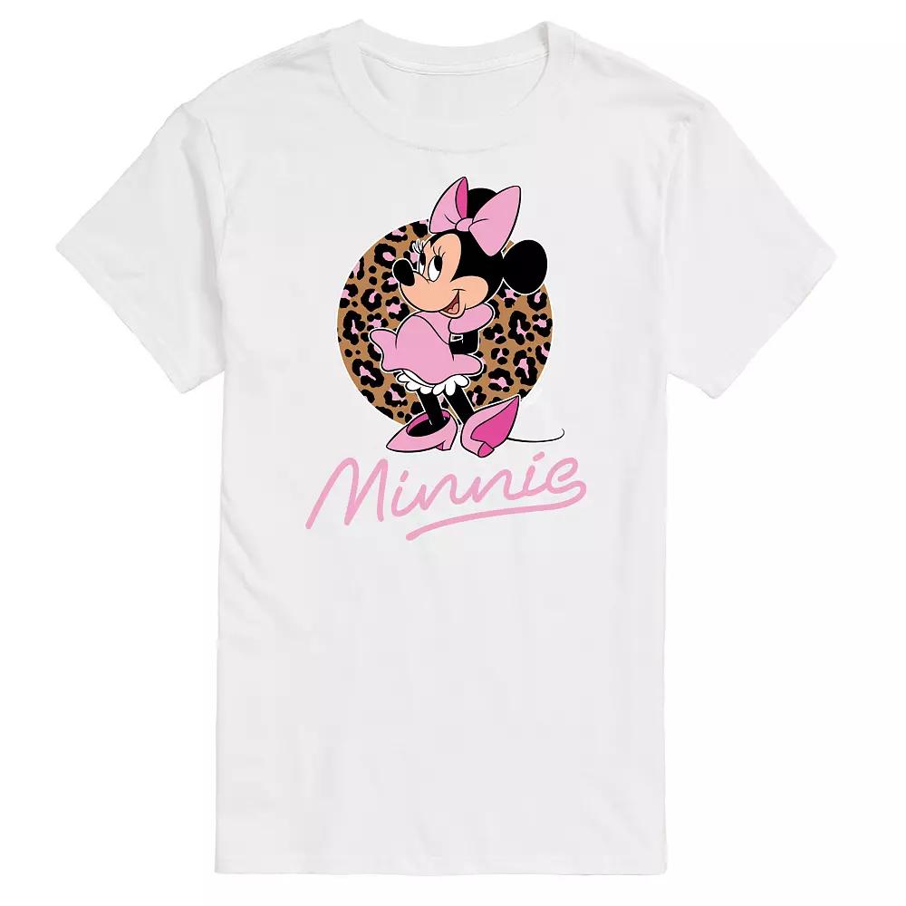 Disney's Minnie Leopard Print Men's Graphic Tee,  Product Image