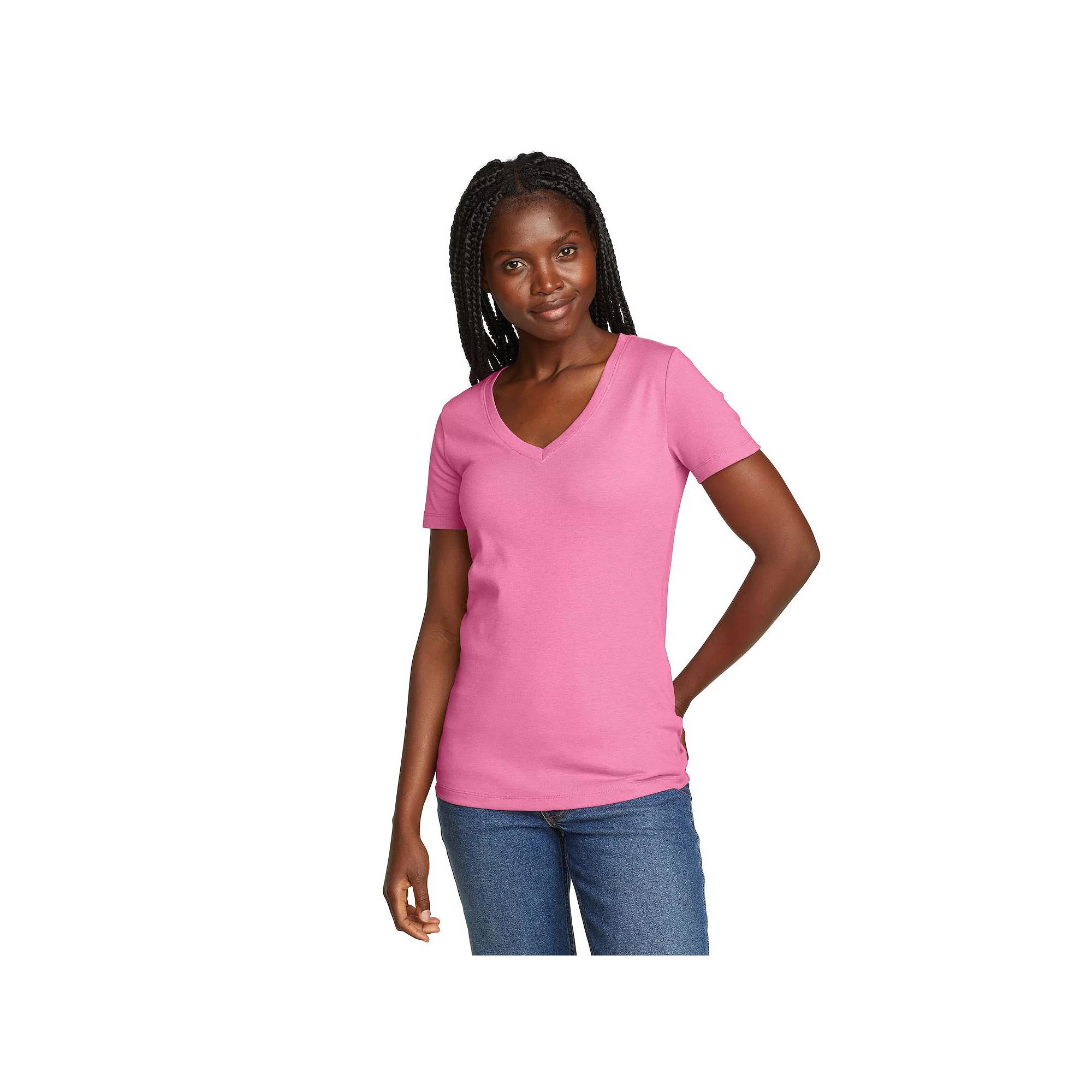 Women's Eddie Bauer Short Sleeve Favorite V Neck Tee,  Product Image