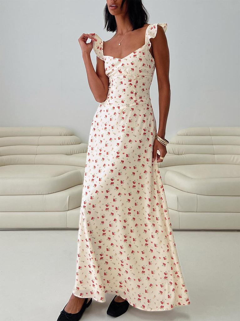 Maryana Maxi Dress Cream / Multi Product Image