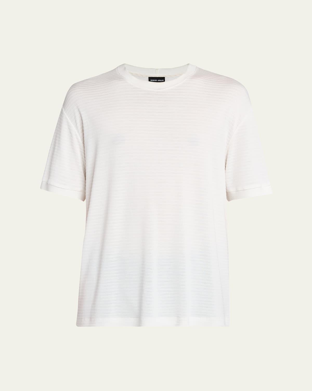 Mens Textured Stripe T-Shirt Product Image