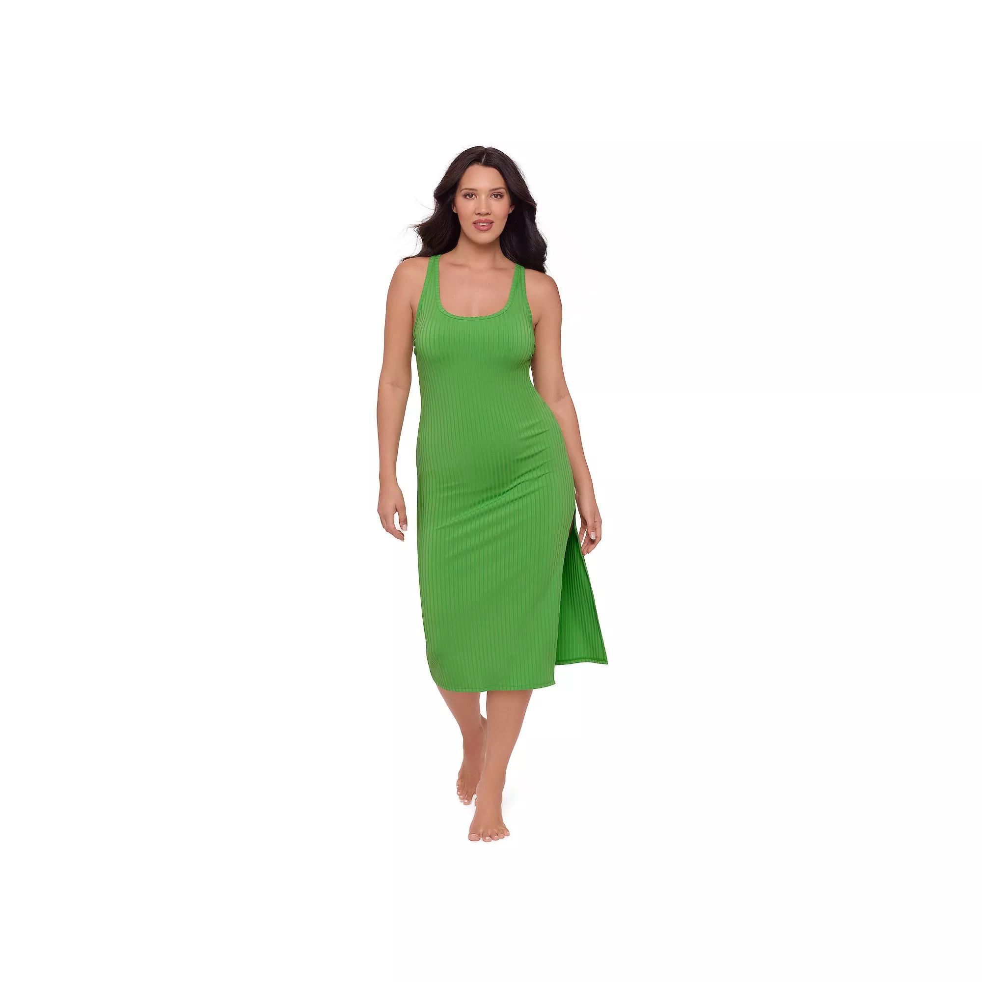Women's S3 Swim Slit Midi Dress Coverup,  Product Image