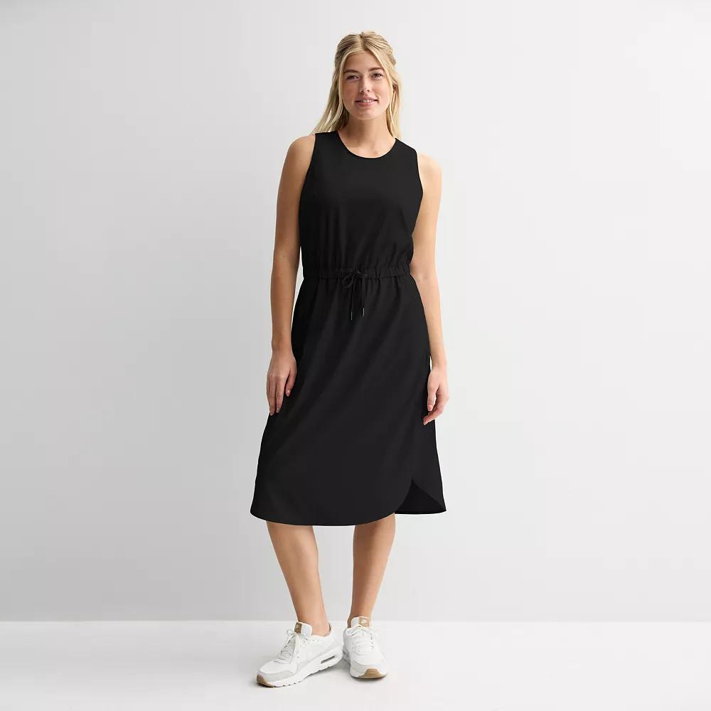 Women's Tek Gear® Woven Midi Dress, Size: XL, Mineral Black Product Image