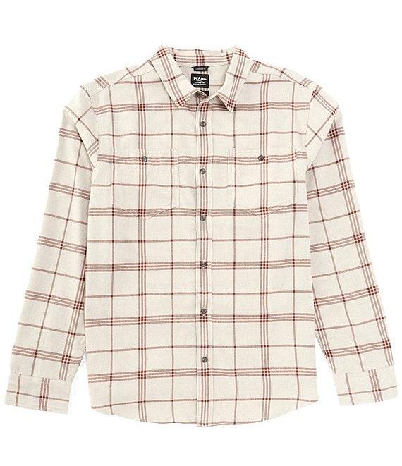 prAna Dolberg Windowpane Flannel Long Sleeve Organic Materials Woven Shirt Product Image