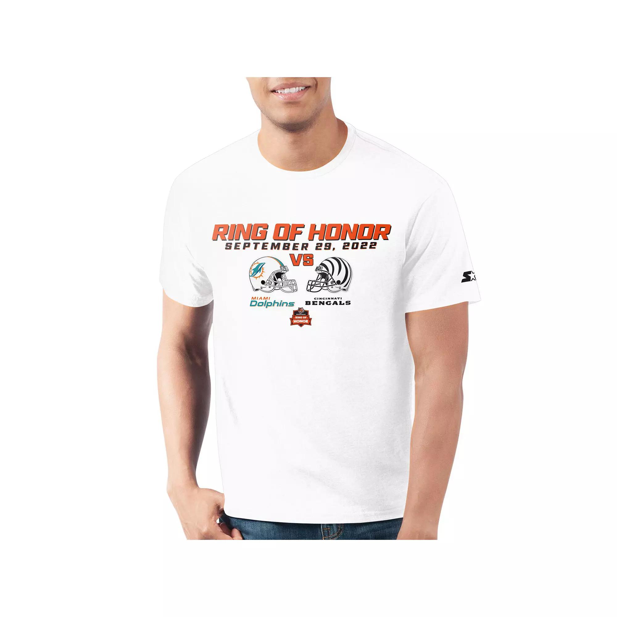 Men's Starter White Cincinnati Bengals 2022 Ring of Honor T-Shirt, Size: XL Product Image