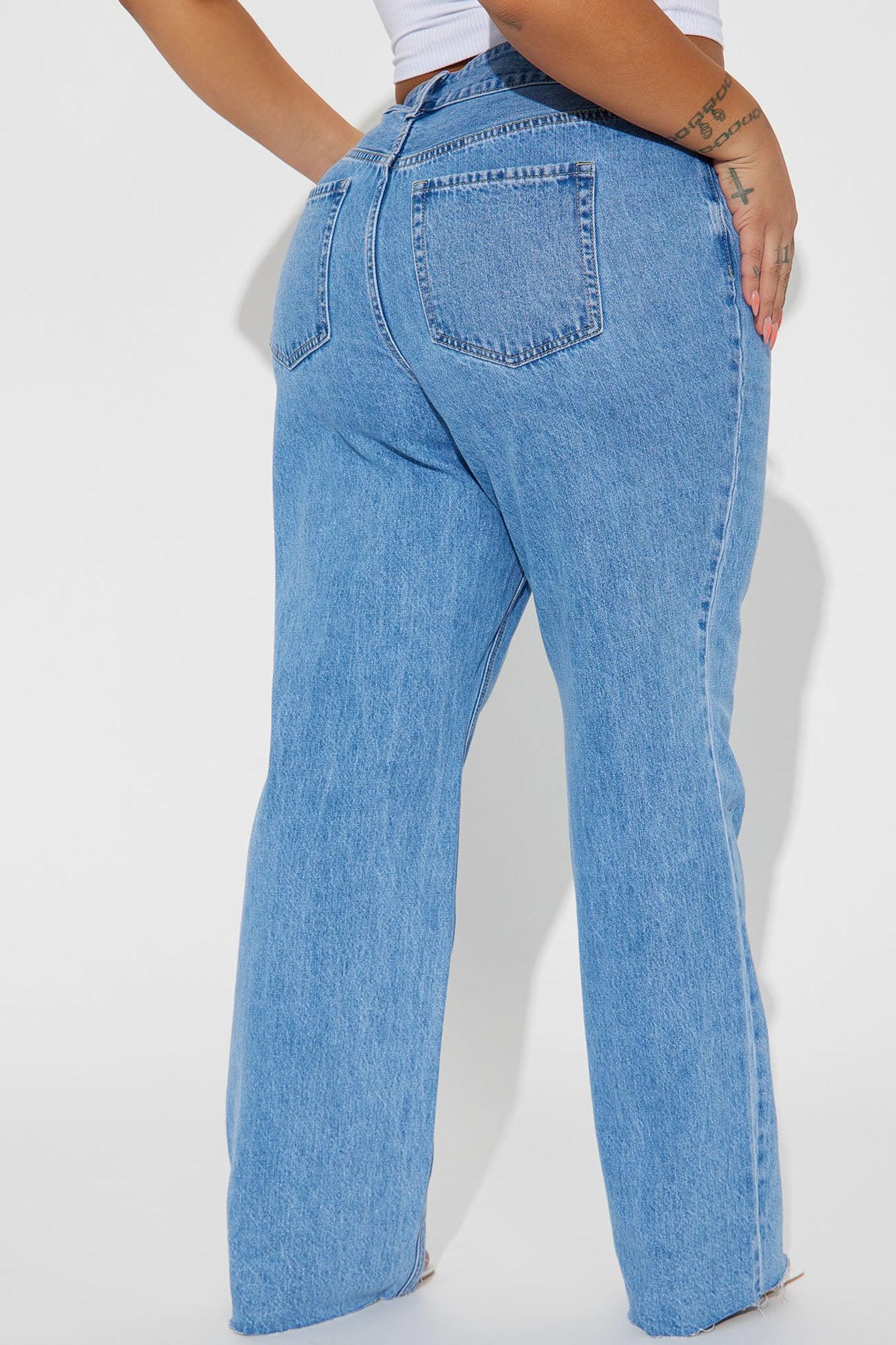 Winona 90's Wide Leg Jeans - Medium Blue Wash Product Image