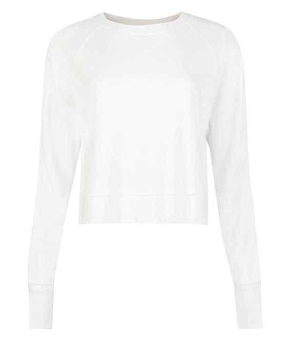 Sweaty Betty After Class Crop Crew Neck Long Sleeve Sweatshirt Product Image
