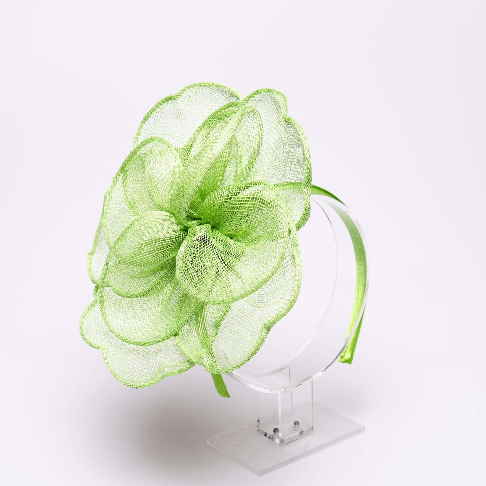 Sinamay Peony Pedal Narrow Headband Fascinator Product Image