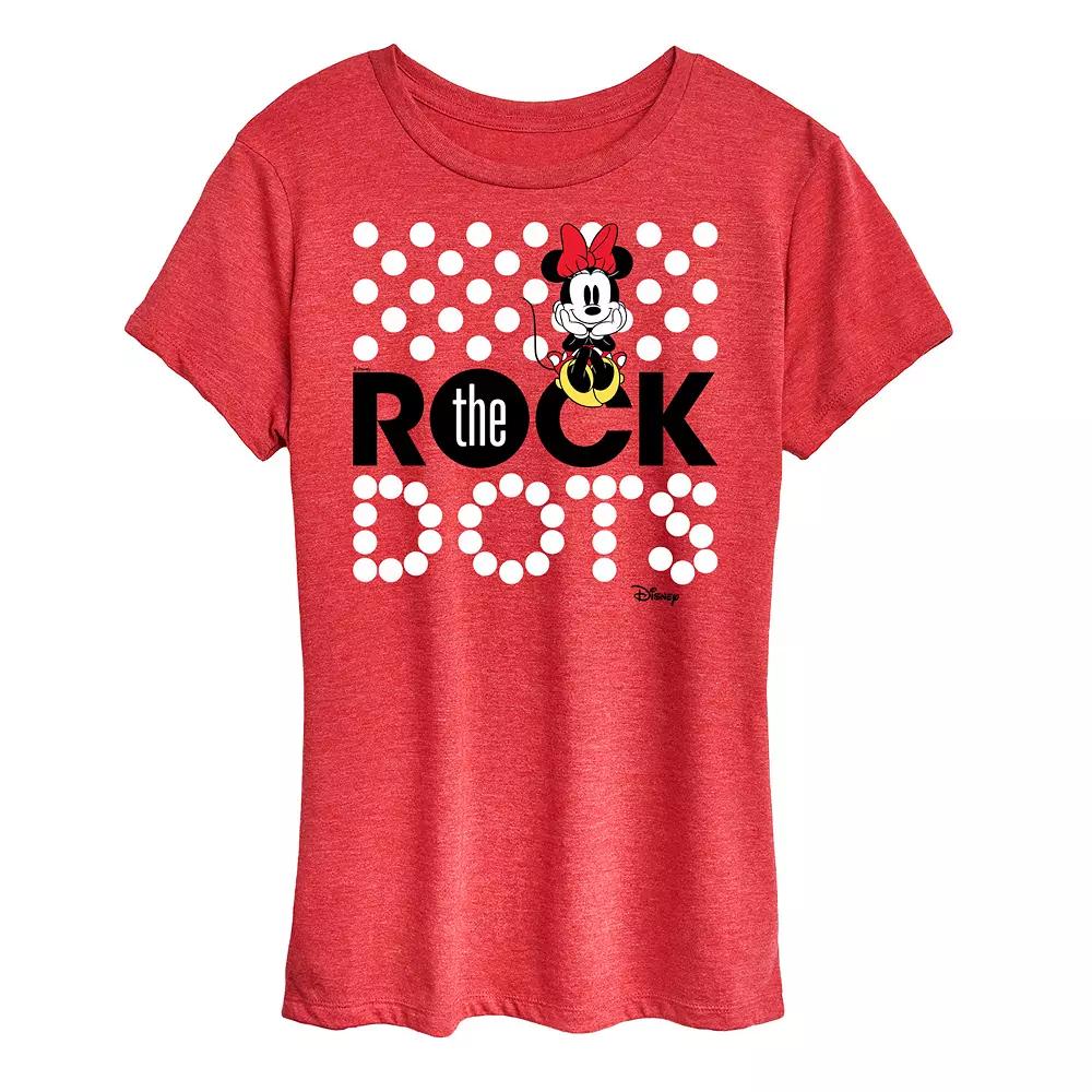 Disney's Minnie Mouse Rock The Dots Graphic Tee, Women's,  Product Image