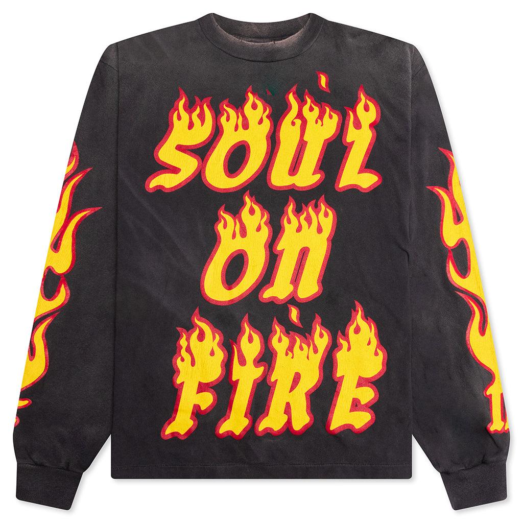 Soul on Fire L/S Tee - Black Male Product Image