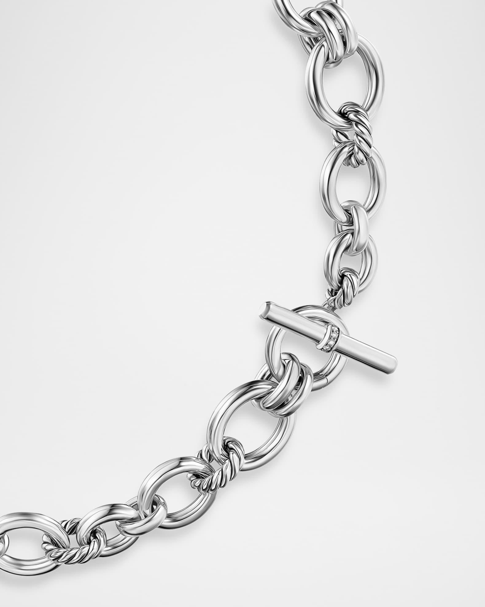 DY Mercer Triple Ring Earrings with Diamonds in 18K Gold, 35mm Product Image