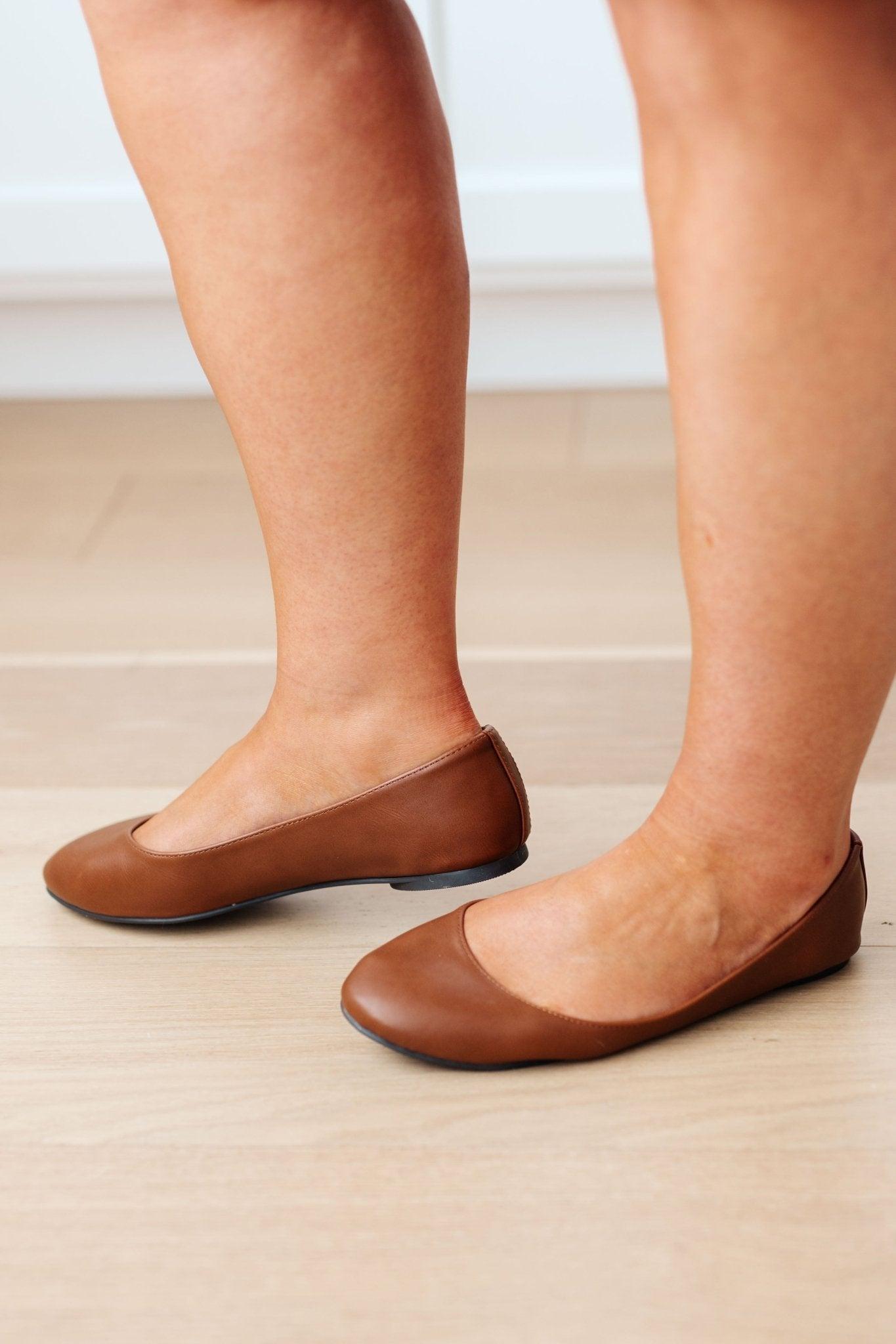 On Your Toes Ballet Flats in Camel (Online Exclusive) Product Image