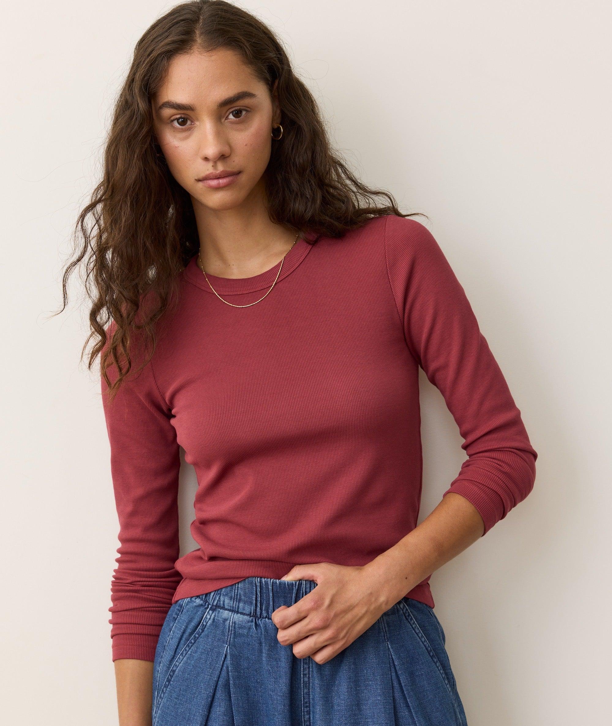 Lexi Rib Sun-In Longsleeve Crew Tee Product Image