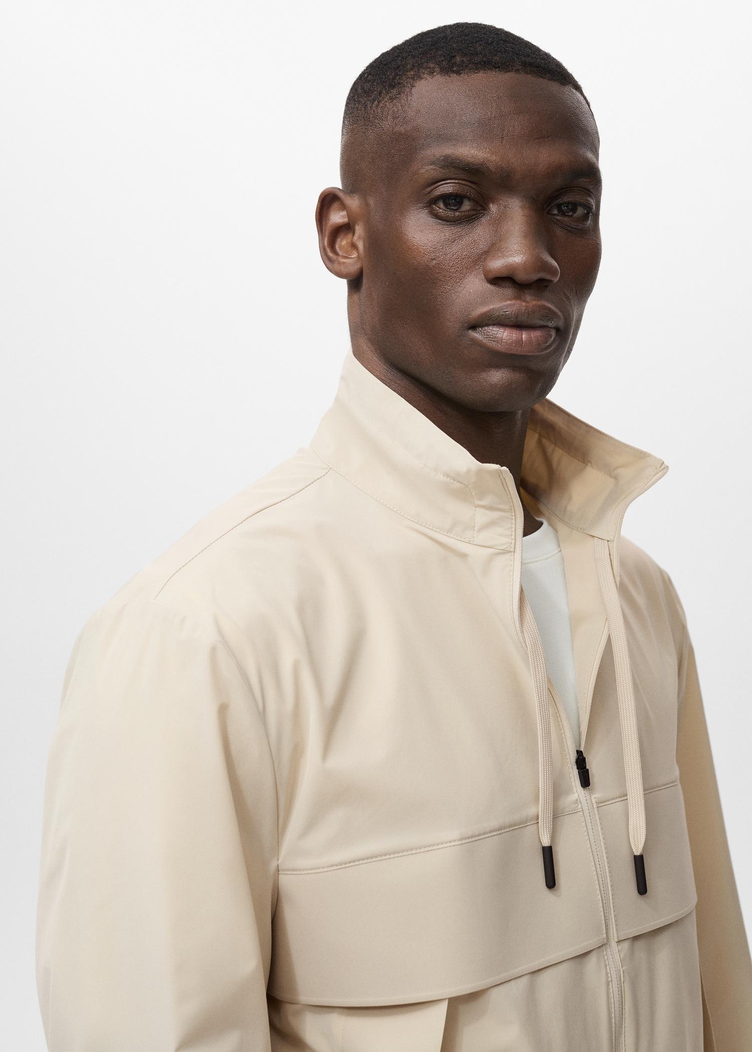 Water-repellent COOLMAX® jacket - Men | MANGO USA Product Image