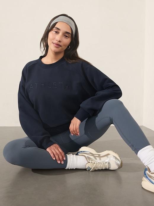 Athleta Embroidered Crew Sweatshirt Product Image