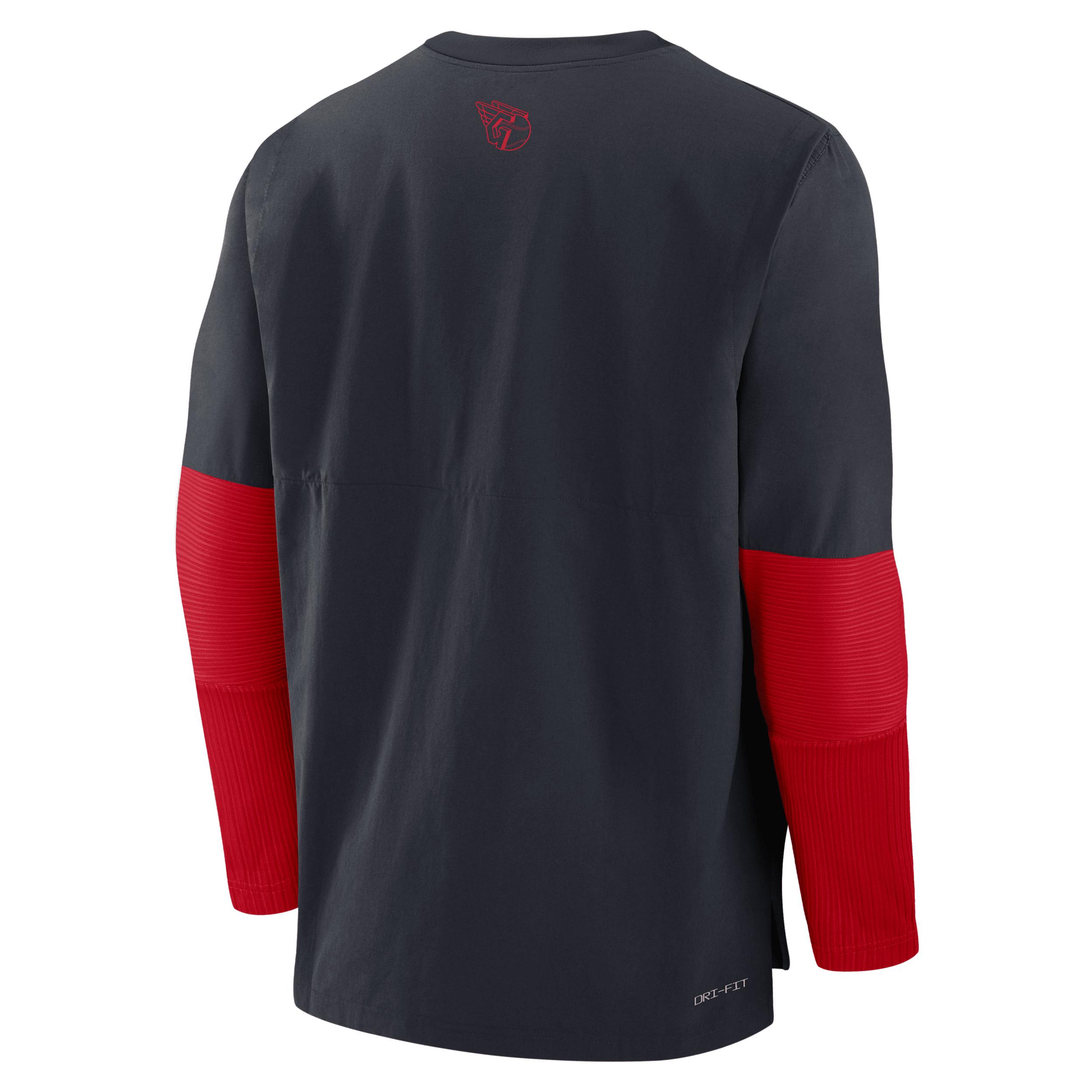 Cleveland Guardians Authentic Collection Player Nike Men's Dri-FIT MLB Pullover Sweatshirt Product Image