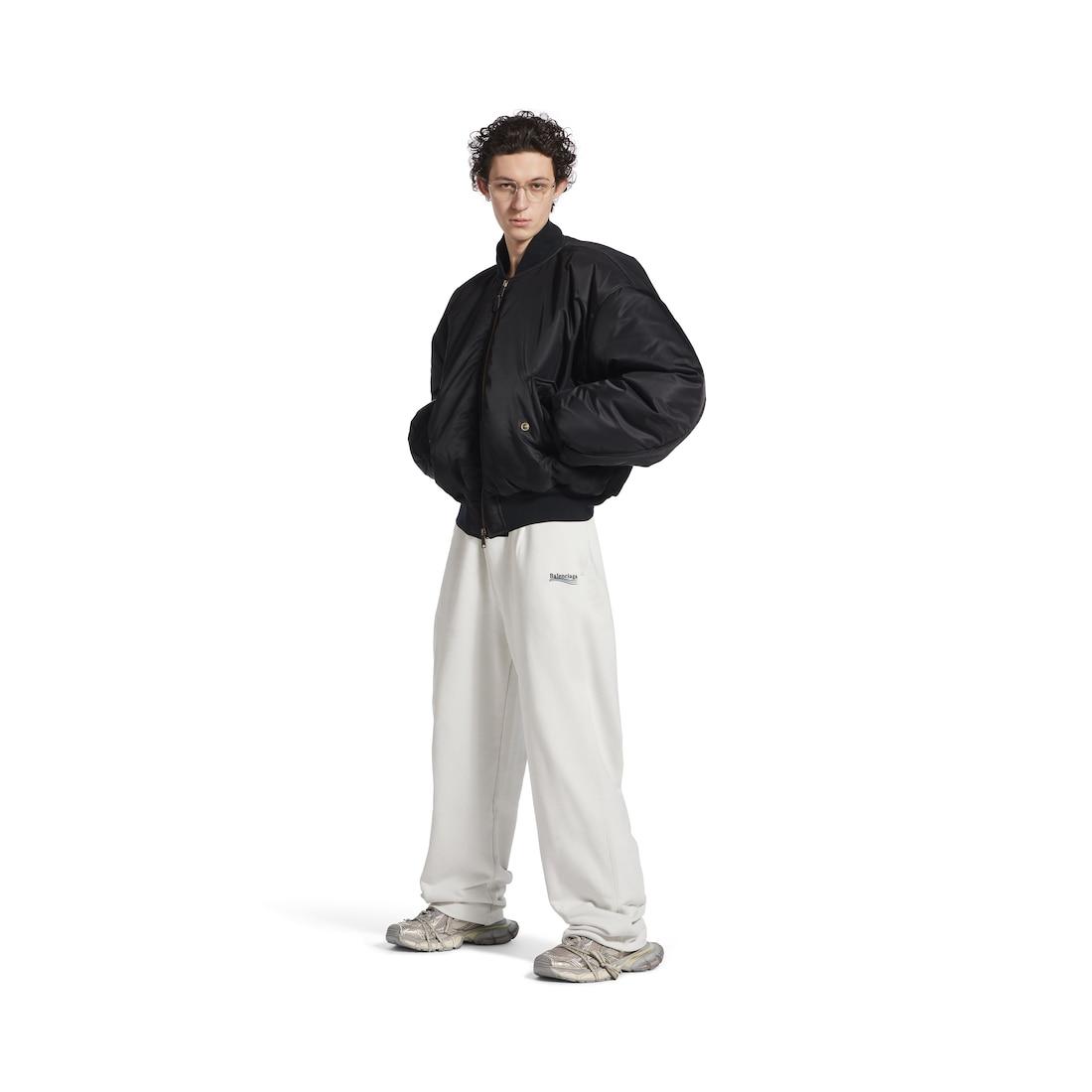 Men's Political Campaign Jogging Pants in White Product Image
