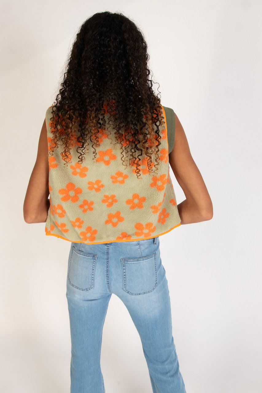 Daisy Fleece Zip Up Vest Product Image