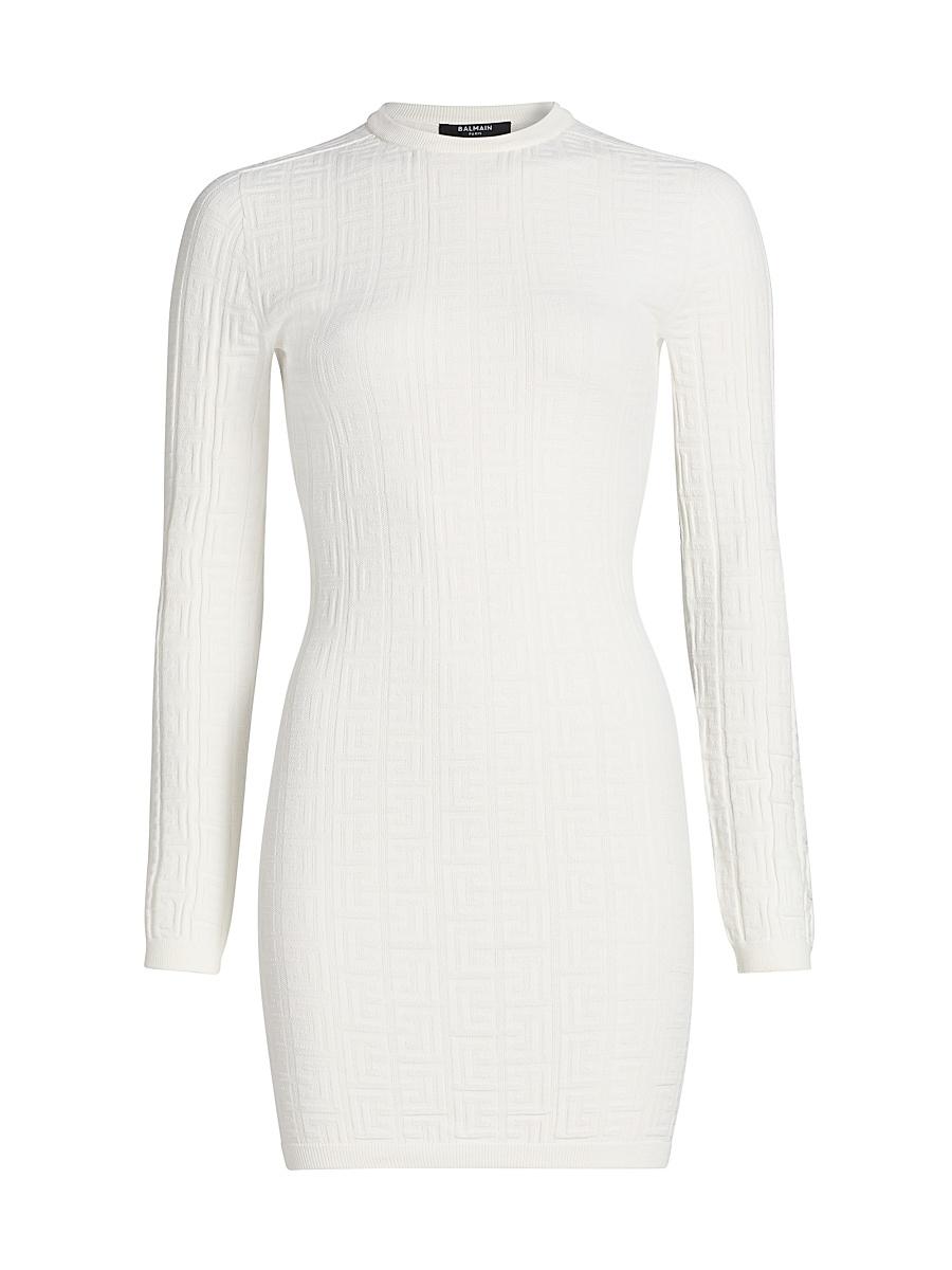 Womens Monogram-Knit Body-Con Minidress Product Image