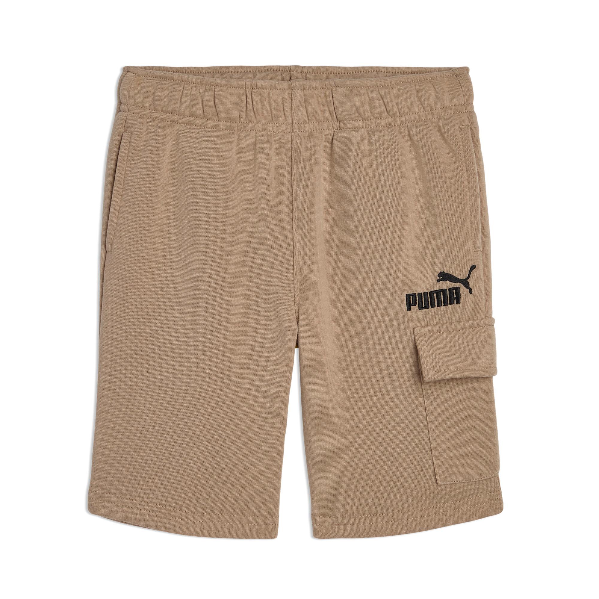 PUMA Basic Essentials Little Kids' Fleece Cargo Shorts Product Image